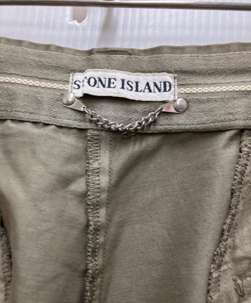 STONE ISLAND（ストーンアイランド）STONE ISLAND (ストーンアイランド) 90'S タックチノパンツ カーキ サイズ:46の古着・服飾アイテム