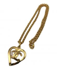 CHANEL（シャネル）の古着「ココハート チャームネックレス 95P」｜ゴールド