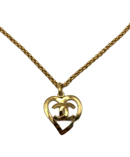 CHANEL（シャネル）CHANEL (シャネル) ココハート チャームネックレス 95P ゴールドの古着・服飾アイテム