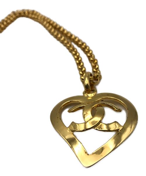 CHANEL（シャネル）CHANEL (シャネル) ココハート チャームネックレス 95P ゴールドの古着・服飾アイテム