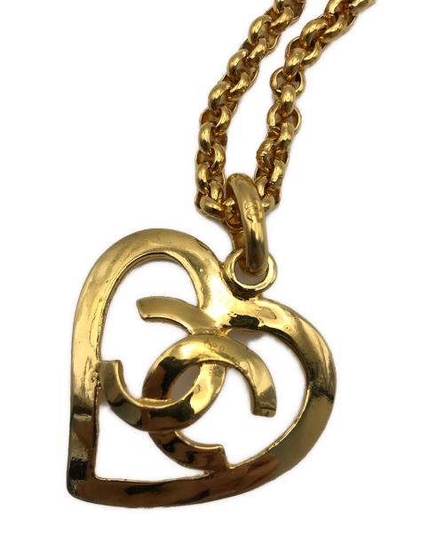 CHANEL（シャネル）CHANEL (シャネル) ココハート チャームネックレス 95P ゴールドの古着・服飾アイテム
