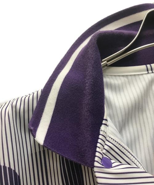SUPREME（シュプリーム）SUPREME (シュプリーム) 18SS SOCCER POLO ポロシャツ ホワイト×パープル サイズ:Sの古着・服飾アイテム