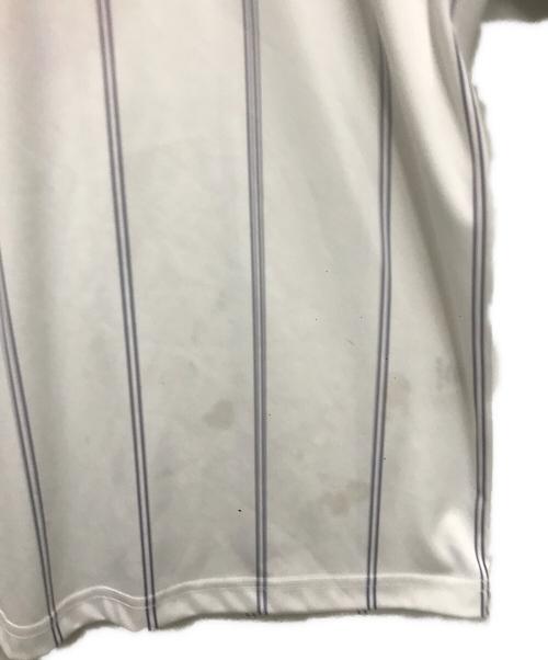 SUPREME（シュプリーム）SUPREME (シュプリーム) 18SS SOCCER POLO ポロシャツ ホワイト×パープル サイズ:Sの古着・服飾アイテム