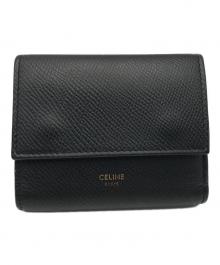 CELINE（セリーヌ）の古着「スモールトリフォールドウォレット」｜ブラック