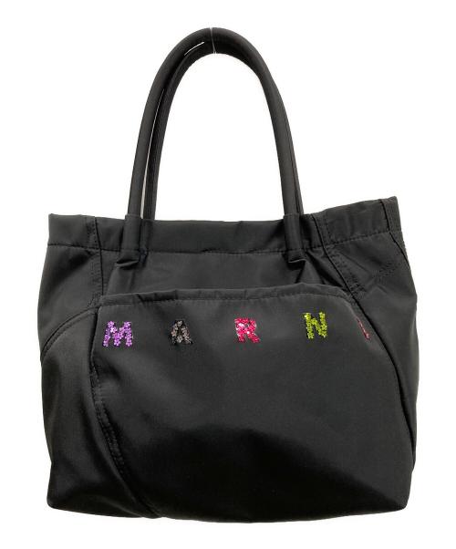 MARNI KIDS（マルニ キッズ）MARNI KIDS (マルニ キッズ) スパンコール装飾 トートバッグ ブラックの古着・服飾アイテム