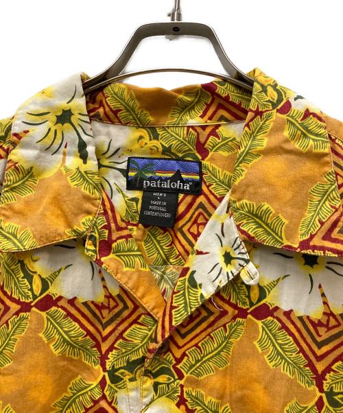 pataloha（パタロハ）pataloha (パタロハ) 00's ハイビスカス アロハシャツ オレンジ サイズ:Lの古着・服飾アイテム
