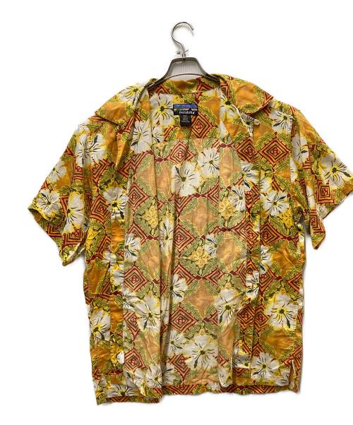 pataloha（パタロハ）pataloha (パタロハ) 00's ハイビスカス アロハシャツ オレンジ サイズ:Lの古着・服飾アイテム