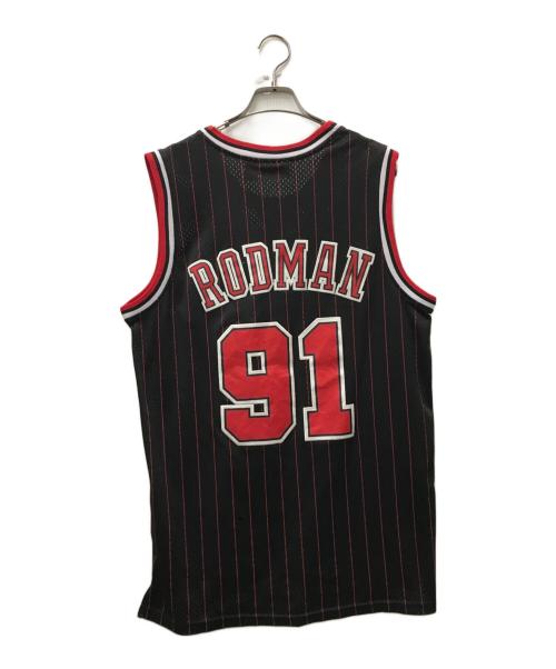 MITCHELL & NESS（ミッチェルアンドネス）MITCHELL & NESS (ミッチェルアンドネス) デニス・ロッドマン ユニフォーム ブラック サイズ:Lの古着・服飾アイテム