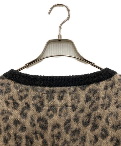 WACKO MARIA（ワコマリア）WACKO MARIA (ワコマリア) Leopard Mohair Crew Sweater ブラウン サイズ:Lの古着・服飾アイテム