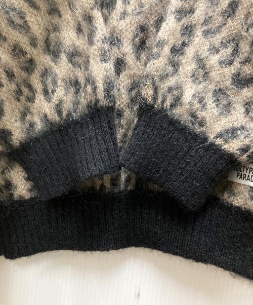 WACKO MARIA（ワコマリア）WACKO MARIA (ワコマリア) Leopard Mohair Crew Sweater ブラウン サイズ:Lの古着・服飾アイテム