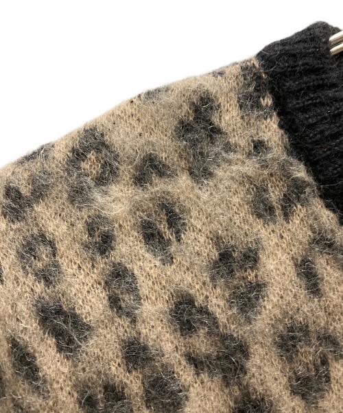 WACKO MARIA（ワコマリア）WACKO MARIA (ワコマリア) Leopard Mohair Crew Sweater ブラウン サイズ:Lの古着・服飾アイテム
