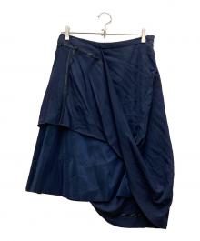H&M×Maison Margiela（エイチアンドエム×メゾンマルジェラ）の古着「Hitched Up Skirt」｜ネイビー