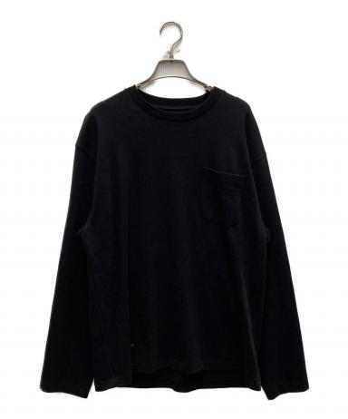 Batoner ブラック 長袖カットソー M 中古・古着通販】BATONER (バトナ―) ロングスリーブTシャツ ブラック