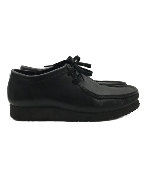 CLARKS（クラークス）CLARKS (クラークス) Wallabee Black Leather モカシンシューズ ブラック サイズ:UK8の古着・服飾アイテム