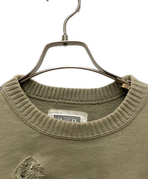 C.E（シーイー）C.E (シーイー) PLAGUE WIDE RIB CUT CREW NECK グリーン サイズ:Mの古着・服飾アイテム