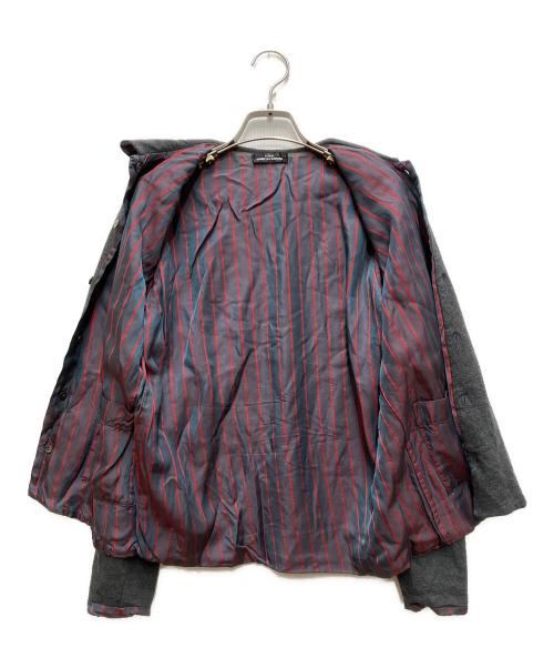 tricot COMME des GARCONS（トリココムデギャルソン）tricot COMME des GARCONS (トリココムデギャルソン) ピーターパンカラーリバーシブルシャツ グレー サイズ:不明の古着・服飾アイテム