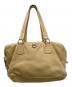 PRADA (プラダ) レザーワンショルダーバッグ ベージュ：28000円