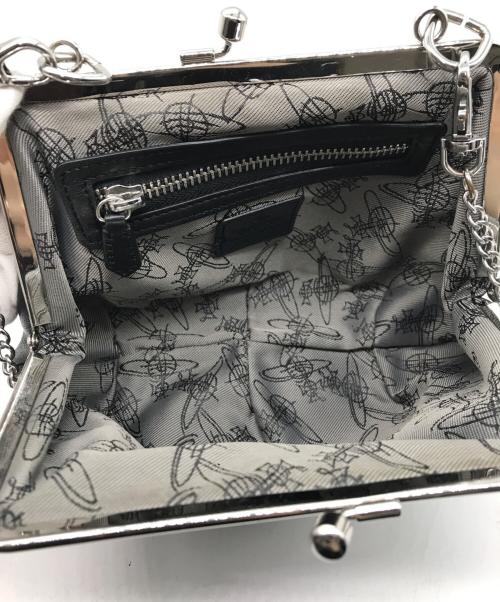 Vivienne Westwood（ヴィヴィアンウエストウッド）Vivienne Westwood (ヴィヴィアンウエストウッド) がま口 ショルダーバッグ ブラックの古着・服飾アイテム