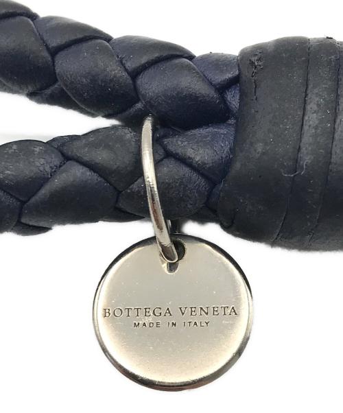 BOTTEGA VENETA（ボッテガベネタ）BOTTEGA VENETA (ボッテガベネタ) イントレチャートキーリング ネイビーの古着・服飾アイテム