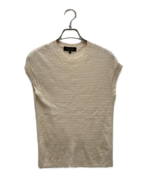 LORO PIANA（ロロピアーナ）LORO PIANA (ロロピアーナ) ベビーカシミヤノースリーブニット ベージュ サイズ:42の古着・服飾アイテム