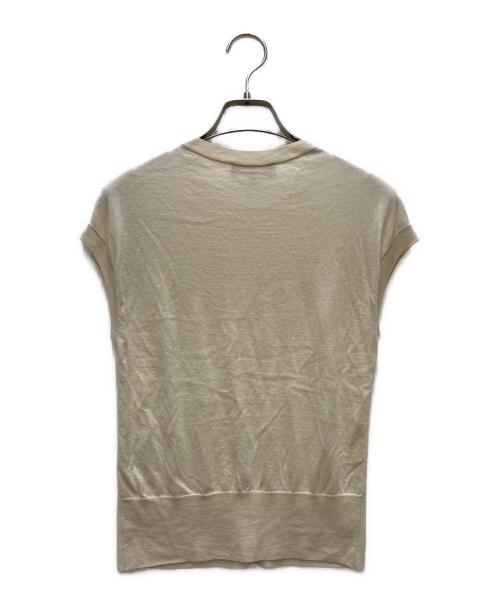 LORO PIANA（ロロピアーナ）LORO PIANA (ロロピアーナ) ベビーカシミヤノースリーブニット ベージュ サイズ:42の古着・服飾アイテム