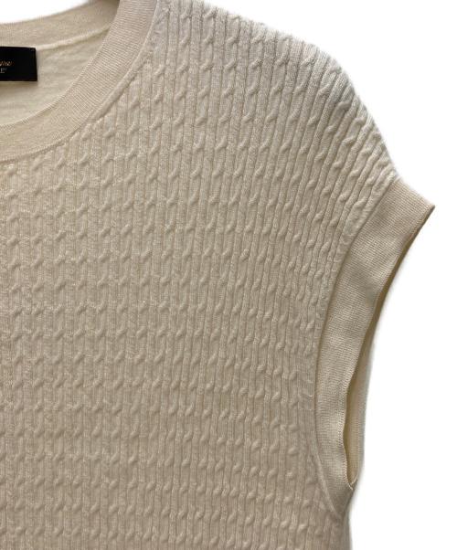 LORO PIANA（ロロピアーナ）LORO PIANA (ロロピアーナ) ベビーカシミヤノースリーブニット ベージュ サイズ:42の古着・服飾アイテム