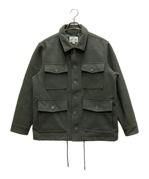 LACOSTE（ラコステ）LACOSTE (ラコステ) ウールブレンド3レイヤージャケットショートコート グリーン サイズ:Mの古着・服飾アイテム