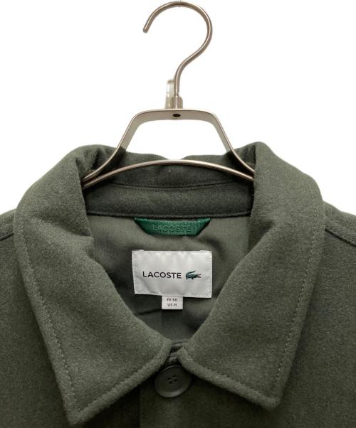 LACOSTE（ラコステ）LACOSTE (ラコステ) ウールブレンド3レイヤージャケットショートコート グリーン サイズ:Mの古着・服飾アイテム