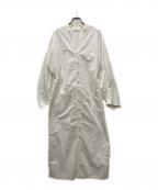 Mame Kurogouchiマメクロゴウチ）の古着「Nidom Cotton Shirt Dress」｜ホワイト