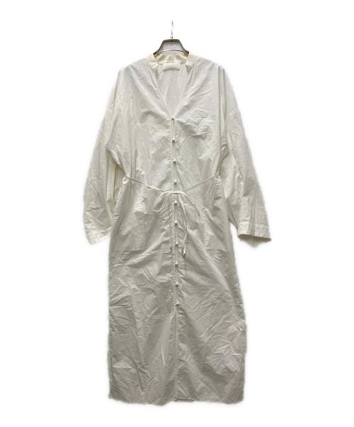 Mame Kurogouchi（マメクロゴウチ）Mame Kurogouchi (マメクロゴウチ) Nidom Cotton Shirt Dress ホワイト サイズ:1の古着・服飾アイテム
