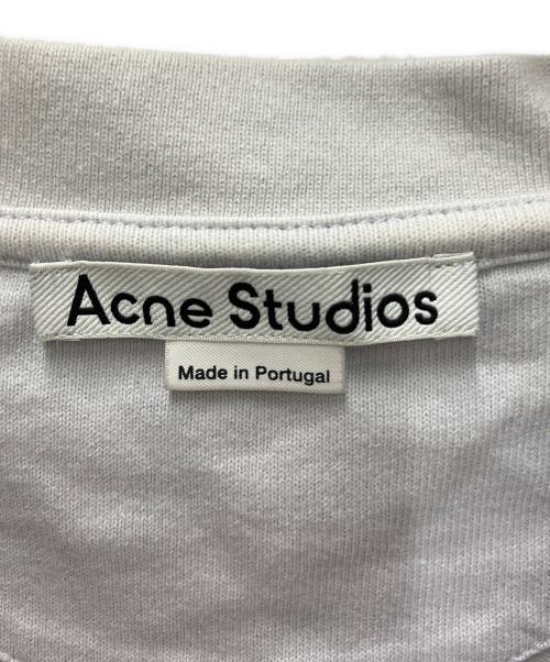 Acne studios（アクネ ストゥディオズ）ACNE STUDIOS (アクネ ストゥディオズ) Beat Cat Bleached Print Logo T-shirt ブルー サイズ:Sの古着・服飾アイテム
