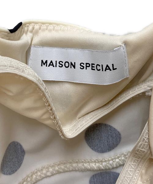 MAISON SPECIAL（メゾンスペシャル）MAISON SPECIAL (メゾンスペシャル) Cup-in Dot Bodysuit ベージュ サイズ:FREEの古着・服飾アイテム