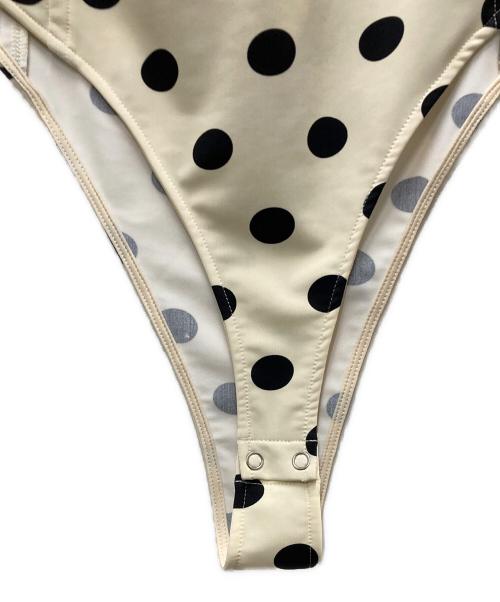 MAISON SPECIAL（メゾンスペシャル）MAISON SPECIAL (メゾンスペシャル) Cup-in Dot Bodysuit ベージュ サイズ:FREEの古着・服飾アイテム