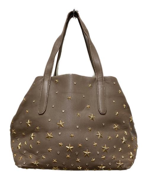 JIMMY CHOO（ジミーチュウ）JIMMY CHOO (ジミーチュウ) ハンドバッグ ブラウンの古着・服飾アイテム