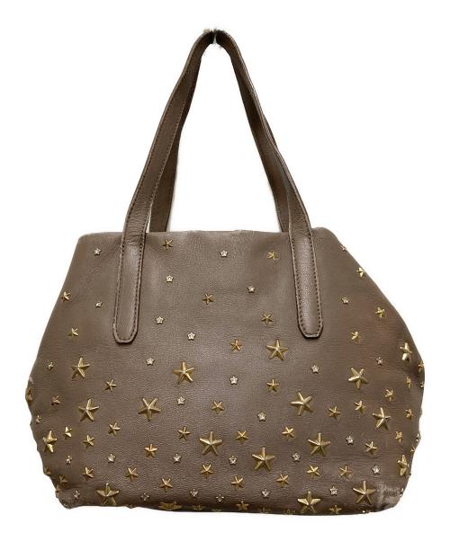 JIMMY CHOO（ジミーチュウ）JIMMY CHOO (ジミーチュウ) ハンドバッグ ブラウンの古着・服飾アイテム