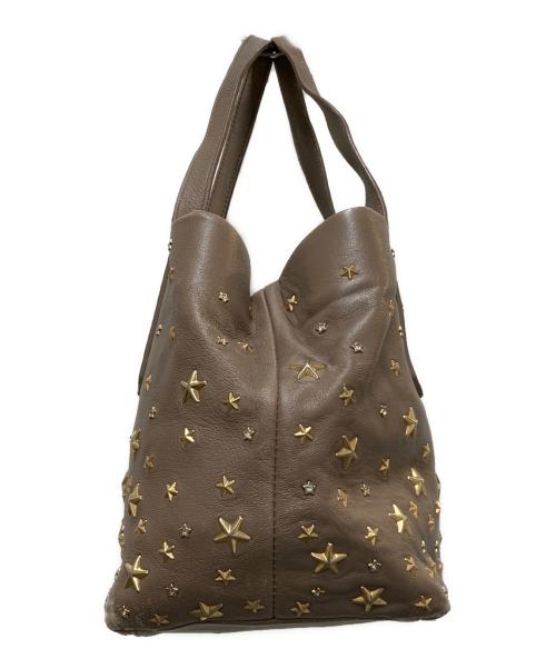 JIMMY CHOO（ジミーチュウ）JIMMY CHOO (ジミーチュウ) ハンドバッグ ブラウンの古着・服飾アイテム