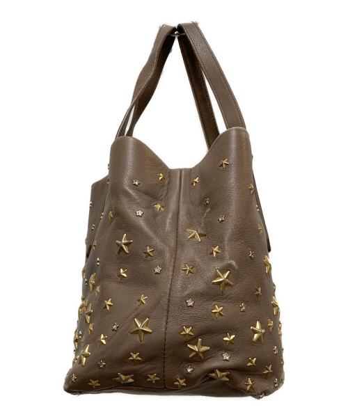 JIMMY CHOO（ジミーチュウ）JIMMY CHOO (ジミーチュウ) ハンドバッグ ブラウンの古着・服飾アイテム