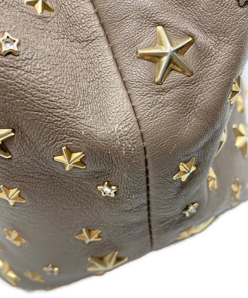 JIMMY CHOO（ジミーチュウ）JIMMY CHOO (ジミーチュウ) ハンドバッグ ブラウンの古着・服飾アイテム