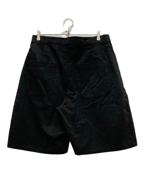 STUDIO NICHOLSON（スタジオ ニコルソン）STUDIO NICHOLSON (スタジオ ニコルソン) ピーチスキンコットンツイルタックショーツ ネイビー サイズ:Lの古着・服飾アイテム