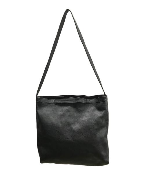 SLOW&CO（スロウアンドコー）SLOW&CO (スロウアンドコー) レザーショルダーバッグ ブラックの古着・服飾アイテム