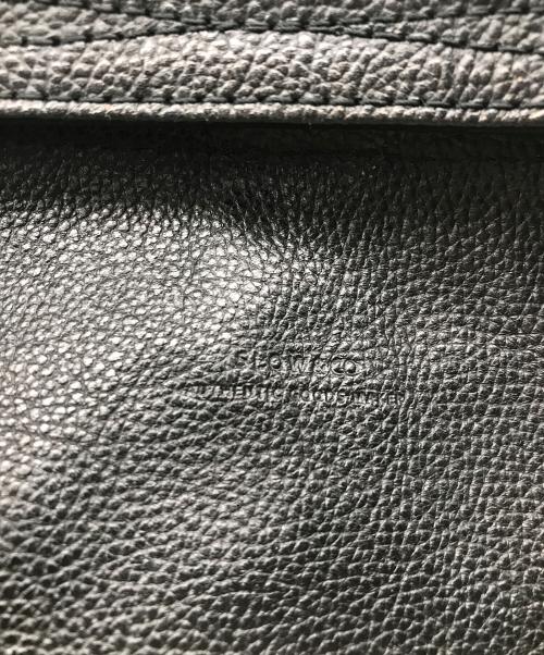 SLOW&CO（スロウアンドコー）SLOW&CO (スロウアンドコー) レザーショルダーバッグ ブラックの古着・服飾アイテム