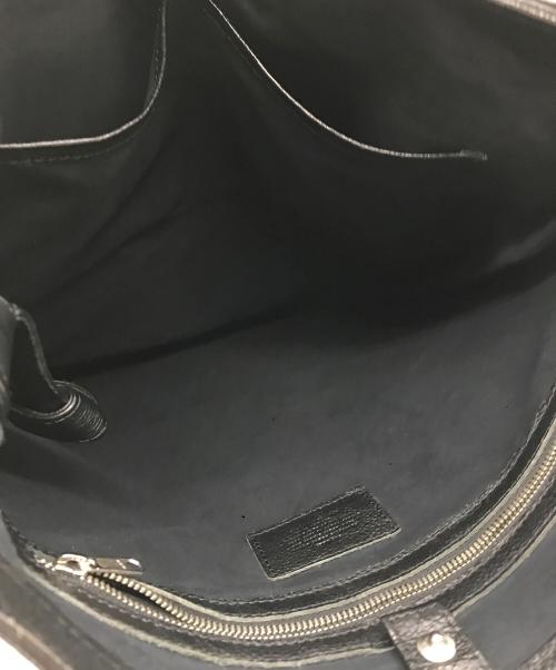SLOW&CO（スロウアンドコー）SLOW&CO (スロウアンドコー) レザーショルダーバッグ ブラックの古着・服飾アイテム