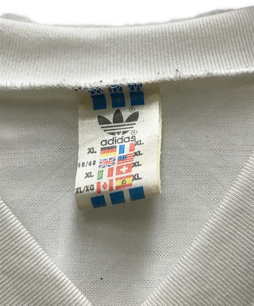adidas（アディダス）adidas (アディダス) 80's ゲームシャツ ホワイト サイズ:XLの古着・服飾アイテム