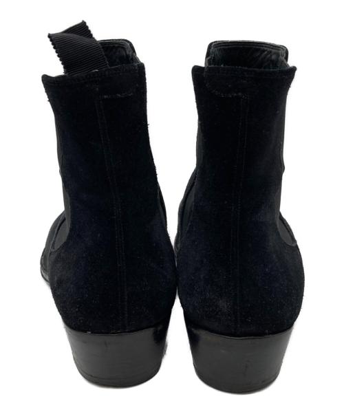 CELINE（セリーヌ）CELINE (セリーヌ) スウェードレザー チェルシーブーツ ブラック サイズ:42　1/2の古着・服飾アイテム