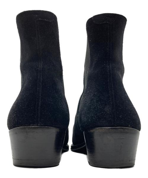 CELINE（セリーヌ）CELINE (セリーヌ) スウェードレザー チェルシーブーツ ブラック サイズ:42　1/2の古着・服飾アイテム