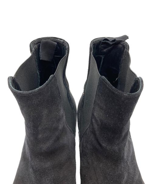 CELINE（セリーヌ）CELINE (セリーヌ) スウェードレザー チェルシーブーツ ブラック サイズ:42　1/2の古着・服飾アイテム