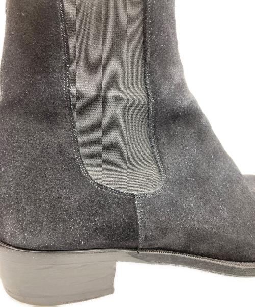 CELINE（セリーヌ）CELINE (セリーヌ) スウェードレザー チェルシーブーツ ブラック サイズ:42　1/2の古着・服飾アイテム