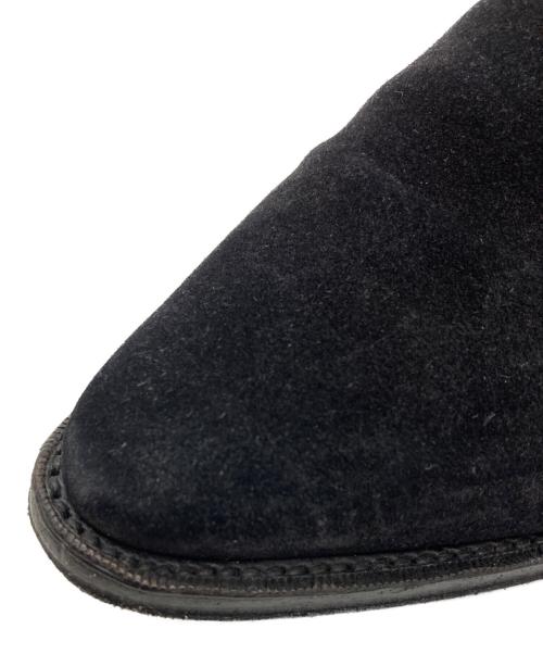 CELINE（セリーヌ）CELINE (セリーヌ) スウェードレザー チェルシーブーツ ブラック サイズ:42　1/2の古着・服飾アイテム
