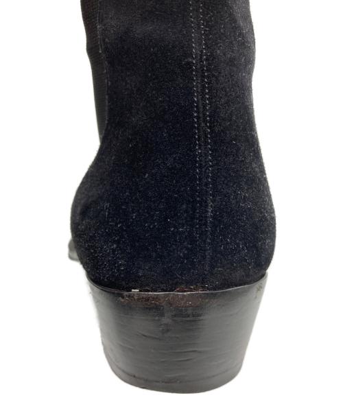 CELINE（セリーヌ）CELINE (セリーヌ) スウェードレザー チェルシーブーツ ブラック サイズ:42　1/2の古着・服飾アイテム