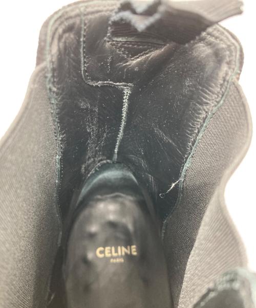 CELINE（セリーヌ）CELINE (セリーヌ) スウェードレザー チェルシーブーツ ブラック サイズ:42　1/2の古着・服飾アイテム